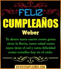 GIF Frases de Cumpleaños Weber